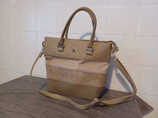 Bolso beige/marrón 