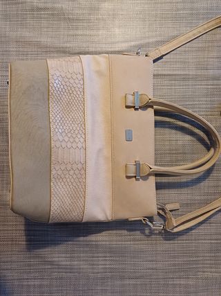 Bolso beige/marrón 