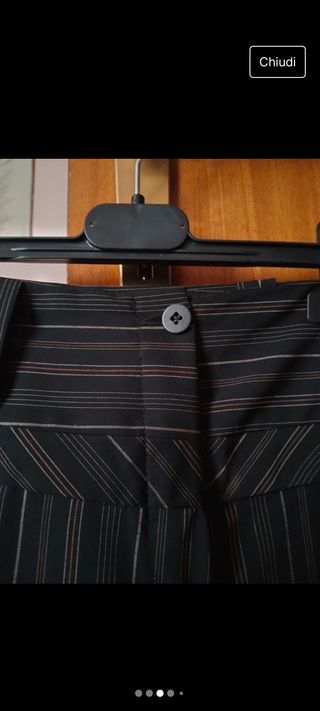 Pantalone nero a righe