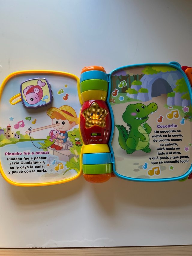 Libro Musical Interactivo VTech Para Bebés - Aprende Animales, Colores Y Clima, +6 Meses