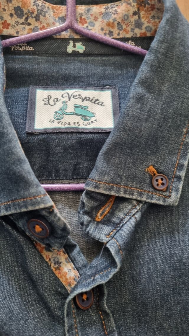 Camisa La vespita denim