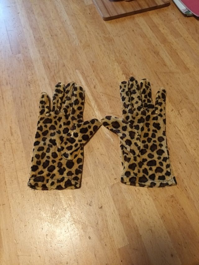 Guanti velluto maculati