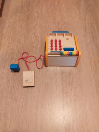 Caja registradora madera marca hape