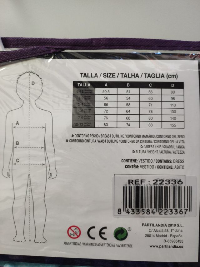 Disfraz niñas de El Resplandor