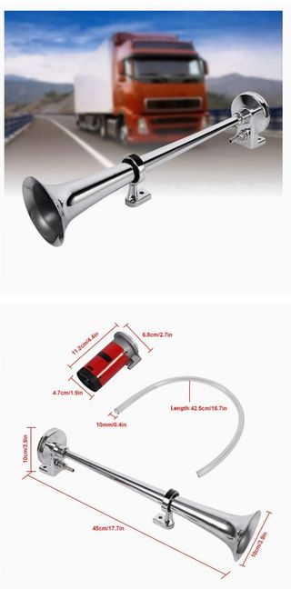 Bocina trompeta fuerte sonido