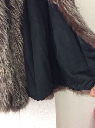 CHAQUETA PIEL ZORRO GRIS 