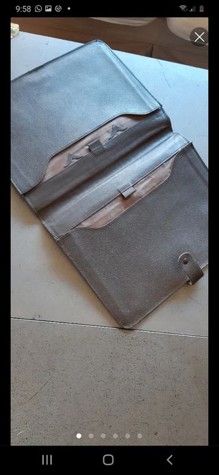 Cartera de piel argentina. Documentos 