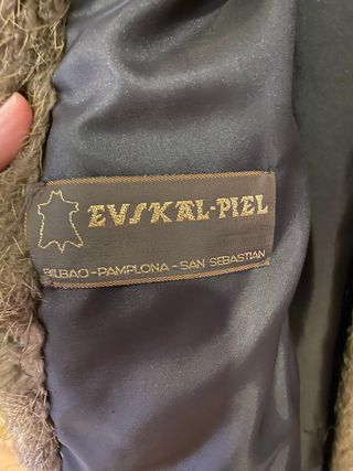 Abrigo chaquetón piel pelo