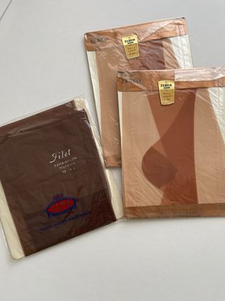 Set 7 paia calze nylon vintage misura 10