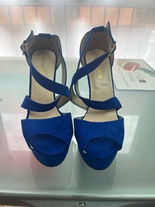 Zapato vestir punta sbierta de tacon