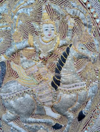 Antiguo tapiz de Kálaga. Birmania