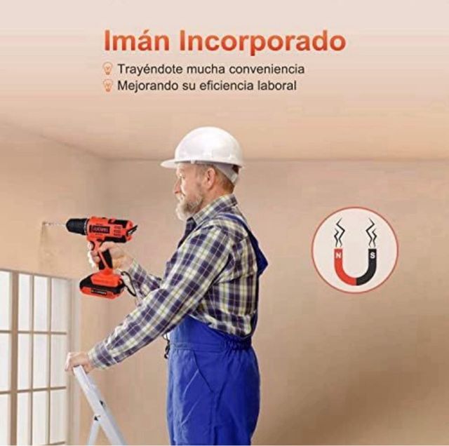 Taladro Atornillador con herramientas - Nuevo