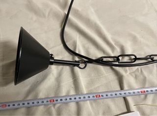 Farol exterior con cadena