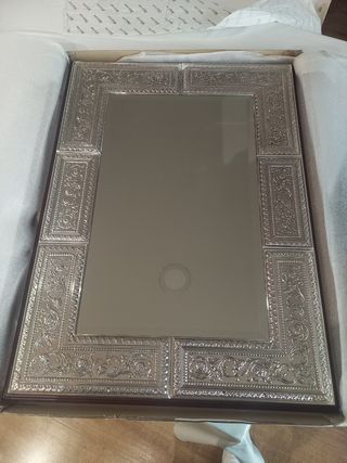 Specchio in argento 50 x 70 nuovo