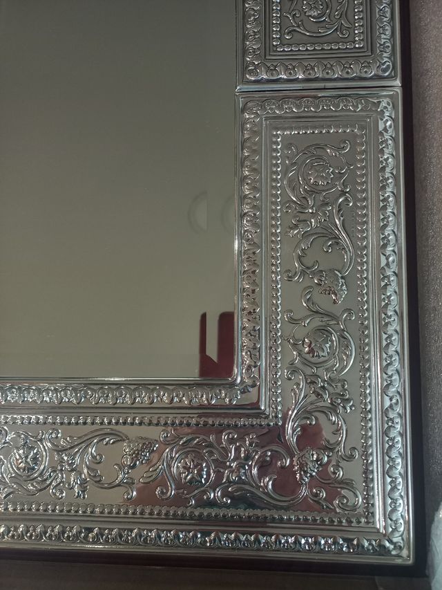 Specchio in argento 50 x 70 nuovo