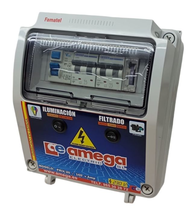 CUADRO ELÉCTRICO PARA PISCINA TRAFO 110W-ECONÓMICO