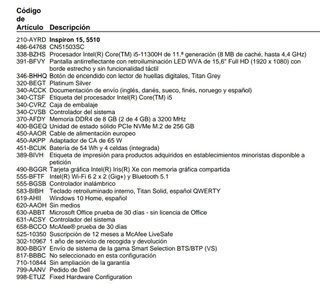 Portátil Dell Inspiron 15 5510
