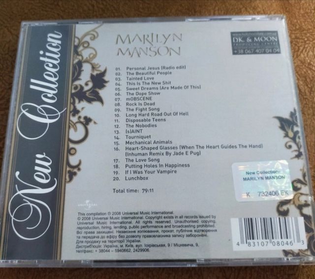 Cd Marilyn Manson - New Collection