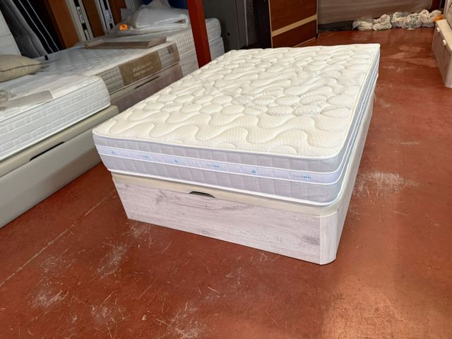 135x190 CONJUNTO CAMA NUEVA CANAPE+ COLCHÓN