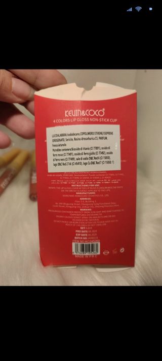 Confezione tinta labbra 