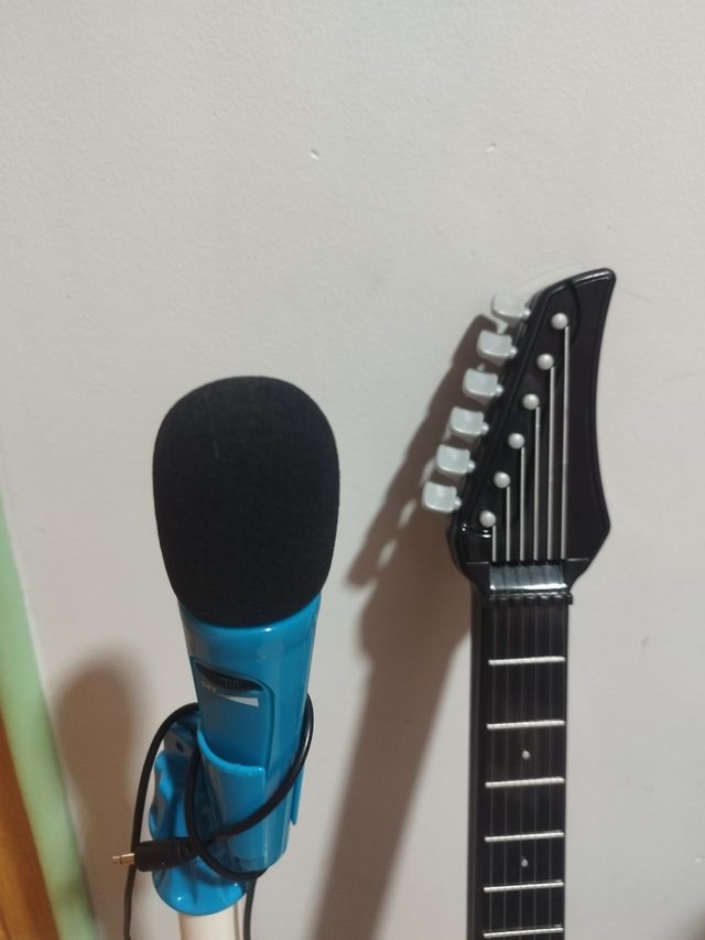 Guitarra y micrófono