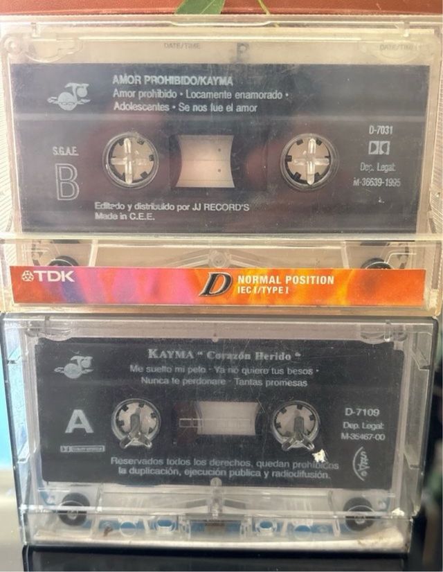 x4 Lote Kayma cassete mas discos