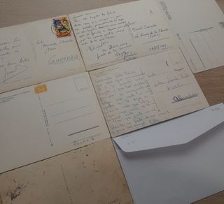 Lote 6 postales antiguas Badajoz y sobre milenio