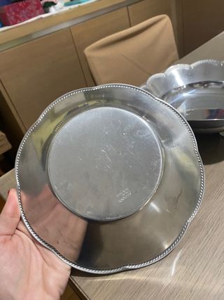 Centro tavola acciaio