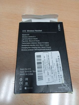 AURICULARES INALÁMBRICOS BLUETOOTH