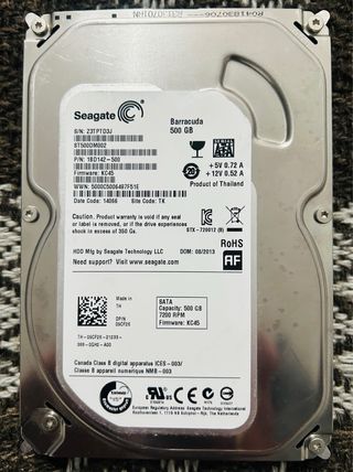 Disco duro Seagate 500 gb