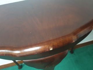 CONSOLA MESA MEDIA LUNA AUXILIAR ANTIGUA