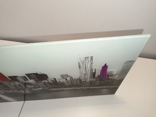 Cuadro de cristal ciudad 96x30cm