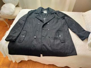 Abrigo de paño negro 