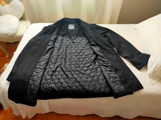 Abrigo de paño negro 