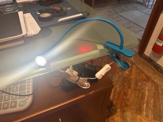 FOCO PINZA FLEXIBLE AZUL