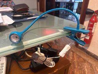 FOCO PINZA FLEXIBLE AZUL