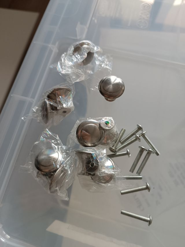 PACK 10 TIRADORES PLATEADOS