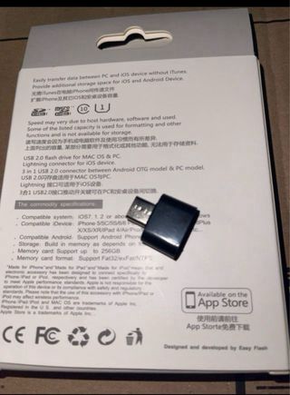 Memoria USB para Phone o Android tipo C