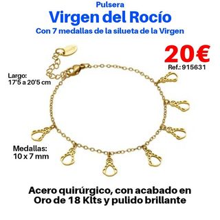 Pulseras Virgen Rocío desde 15€