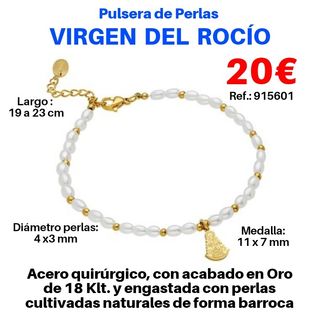 Pulseras Virgen Rocío desde 15€