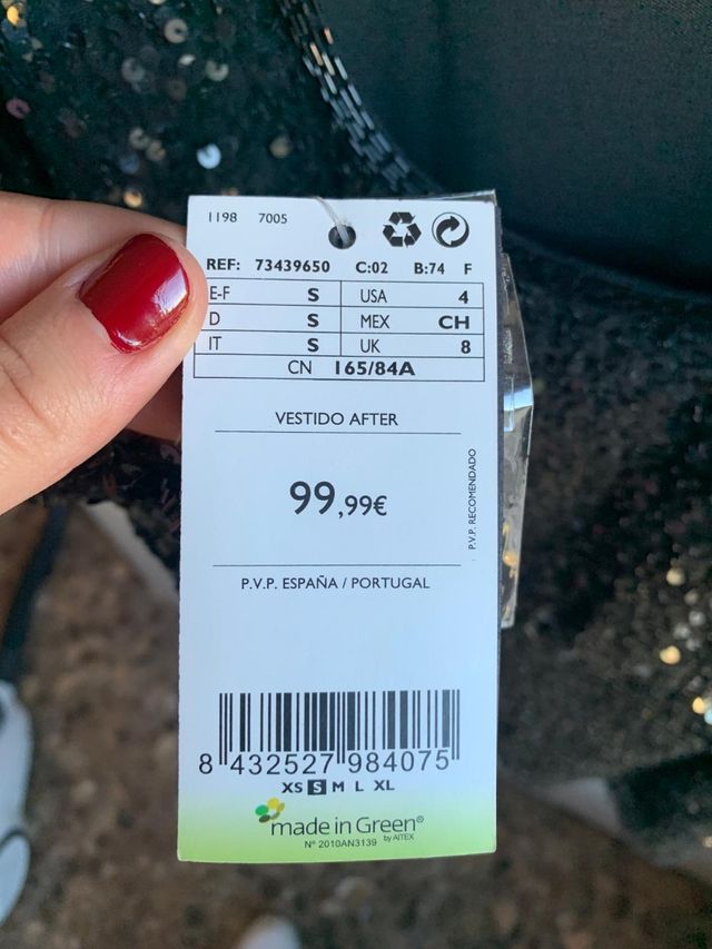 Vestido fiesta lentejuelas