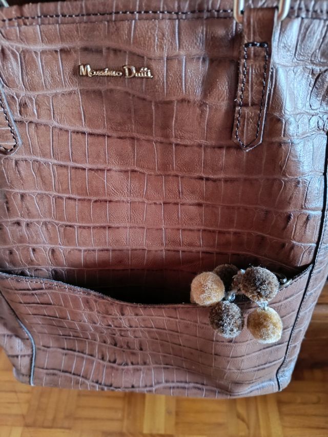 Bolso d piel ,d Máximo Dutti