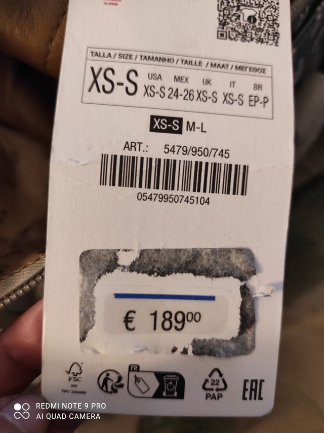 Mono piel zara srpls