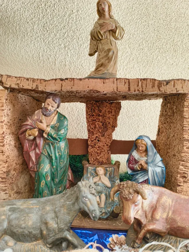Nacimiento,reyes y camellos,30cm