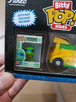 Tortugas Ninja Mini Bitty Pop Rides Party Wagon