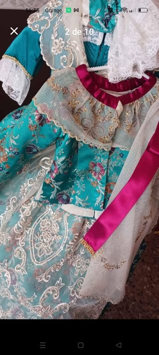 Traje fallera 5 a 8 años