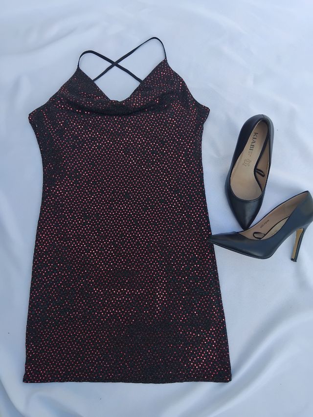 Vestido com lantejoulas