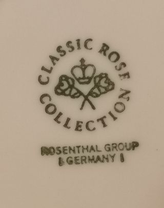 Decorazione classica per piatti Rose Rosenthal