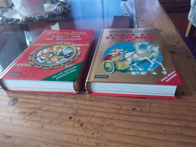 Los 2 x 6€, lote 2 libros Gerónimo Stilton tapa d