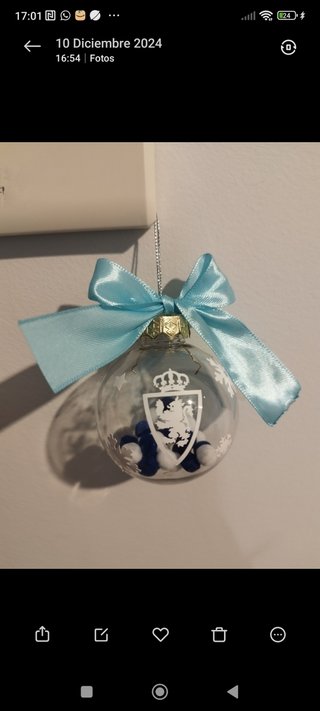 Bolas navidad baturras y real Zaragoza